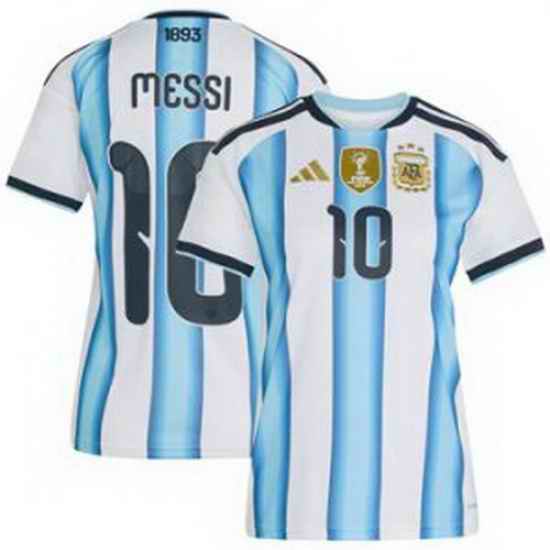 Women 10 Lionel Messi Argentina National Team World Cup  3